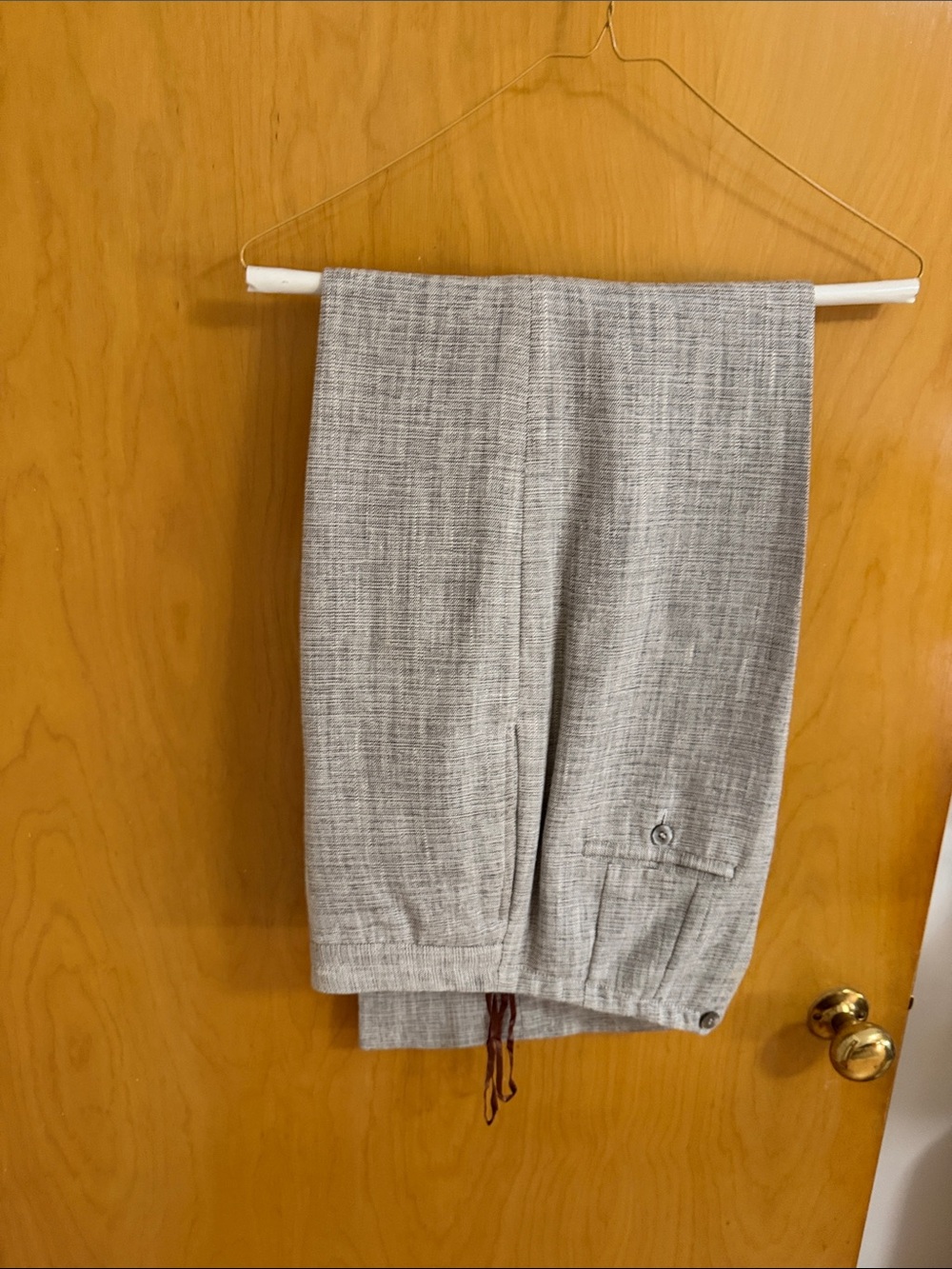 Anne Klein Light Gray Wide Leg Pants
